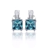 Princess Cut Alexandrite Sterling Silver Earrings