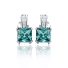 Princess Cut Alexandrite Sterling Silver Earrings