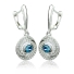 Dangling Alexandrite Sterling Silver Earrings Change Color Stone
