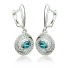 Dangling Alexandrite Sterling Silver Earrings Change Color Stone