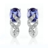 Tanzanite Silver Earrings