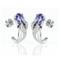 Tanzanite Silver Earrings