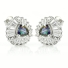 Mystic Topaz Earrings with Silver 925 Trillion Cut Stone
