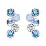 Nice Pair Of Blue Swarovski Earrings
