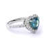 Heart Alexandrite Blue To Green Color Change Sterling Silver Ring