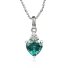 Color Change Alexandrite Sterling Silver 925 Heart Pendant