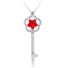 Swarovski Key Necklace Red