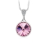 Pink Round Swarovski Necklace