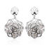 Silver Earrings In Flower Shape