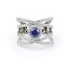Beautiful Tanzanite Cocktail Ring with Sterling Silver
