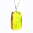 100% Natural Amber With Baby Fly Silver Pendant 37mm x 20mm