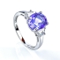 Alexandrite Ring Blue to Purple Change Oval Cut Stone