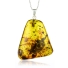 Huge Genuine Amber Silver Pendant