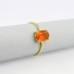 Natural High Quality Mexican Fire Cherry Opal 14K Gold Ring