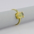 Genuine Mexican Opal Natural Polished Cabuchon 14K Solid Gold Ring