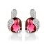 Pink Tourmaline Silver Earrings