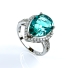 Big Pear Cut Paraiba Sterling Silver Ring