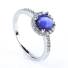 Star Sapphire Silver Solitaire Ring