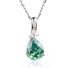 Pear Cut Alexandrite Sterling Silver Pendant