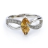 Color Change Zultanite Marquise Cut Sterling Silver Ring