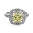 Zultanite Color Change Stone Ring With Simulated Diamonds