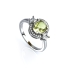 Huge Yellow Alexandrite Sterling Silver Ring