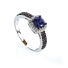 Classic Halo Tanzanite Engagement Ring