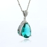 Sterling Silver Paraiba Big Pear Cut Pendant