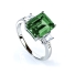 Emerald Sterling Silver Ring