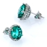 Paraiba Sterling Silver Huge Earrings