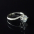 7 mm Simulated Diamond Promise Silver Ring