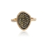 0.60 CTW 14K Yellow Gold Chocolate and White Diamonds Ring