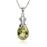 Yellow Alexandrite Sterling Silver Pendant 32 mm x 12 mm