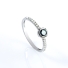 0.36 CTW 14K White Gold Blue and White Diamonds Ring