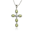 Sterling Silver Cross With Alexandrite Stone
