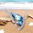 Pretty Blue Butterfly Necklace