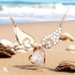 Swarovski Elements Angel Wings 18K Yellow Gold Plated Necklace