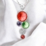 Beautiful Swarovski Red Circles Necklace