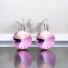 Swarovski Crystal Pink Color Earrings