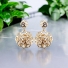Golden Earrings In Flower Shape