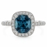 Alexandrite Stone MicroPave Silver Ring