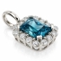 Emerald Cut Alexandrite Sterling Silver Pendant
