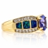 Opal with Tanzanite Gold Ring