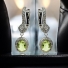 Yellow Alexandrite Sterling Silver Pendant Earrings Set