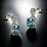 Silver Brilliant Cut Alexandrite Set Earrings Pendant