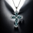 Beautiful Sterling Silver Cross With Alexandrite