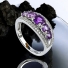 Sterling Silver Stackable Amethyst Ring