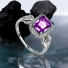 Amethyst Sterling Silver Ring (6mm x 8mm)
