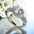 9 mm Simulated Diamond Promise Silver Ring