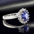 Tanzanite Princess Kate Style Ring